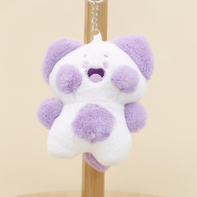 Adorable Plush Cat Keychain Cute 4-inch Stuffed Animal Toy Charming Cartoon Design