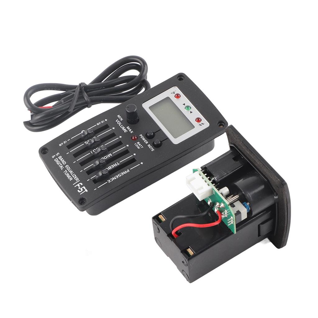 F‑5T 5 Band EQ Equalizer Pickup Tuner for Acoustic Guitar Musical Instrument Accessory Kit