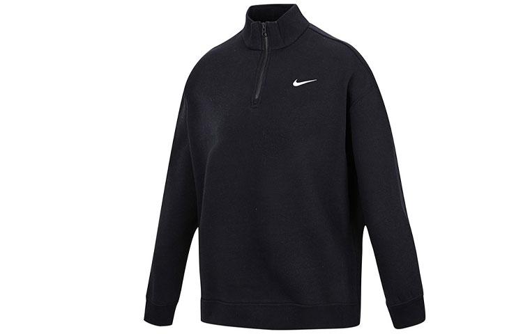 Nike Sweatshirts Women s Black Stand Collar Thickened Other DC5425-010 XL