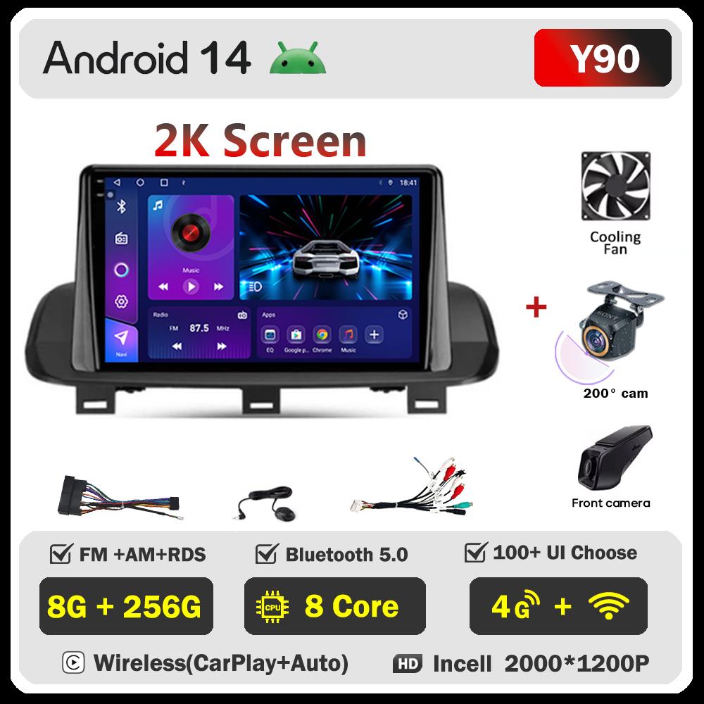 Car Radio Touch Screen Car Stereo 2din For Nissan X-Trail T33 2021 Rogue 3 lll Carplay Android auto DSP Wifi/ 5G Wifi RDS 4G