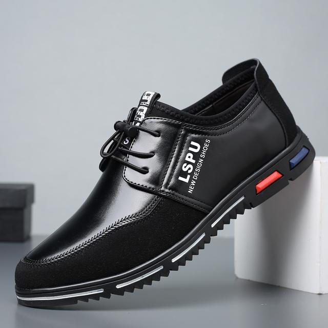 High Quality  Big Size Casual Shoes Men Formal Business Men Casual Shoes Breathable Fashion Trend Casual Men Shoes Black