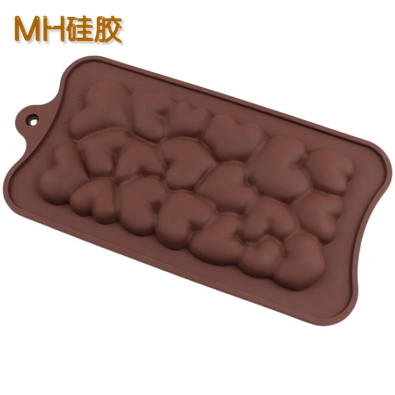 

Heart Shaped Silicone Chocolate Mold Flexible Non-Stick Baking Mold for Candy Making Soap Crafting and DIY Desserts Kitchen Tool One Size