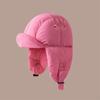 Women's Down Cotton Lei Feng Hat, Women's Warm And Cold Resistant Outdoor Cycling Hat, Flying Hat, Versatile Hat