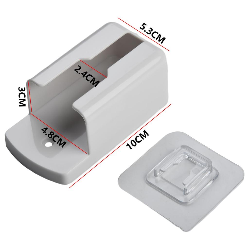 Storage Shelf Wall Mounted Holder Home Wall Mounted White 1pcs ABS