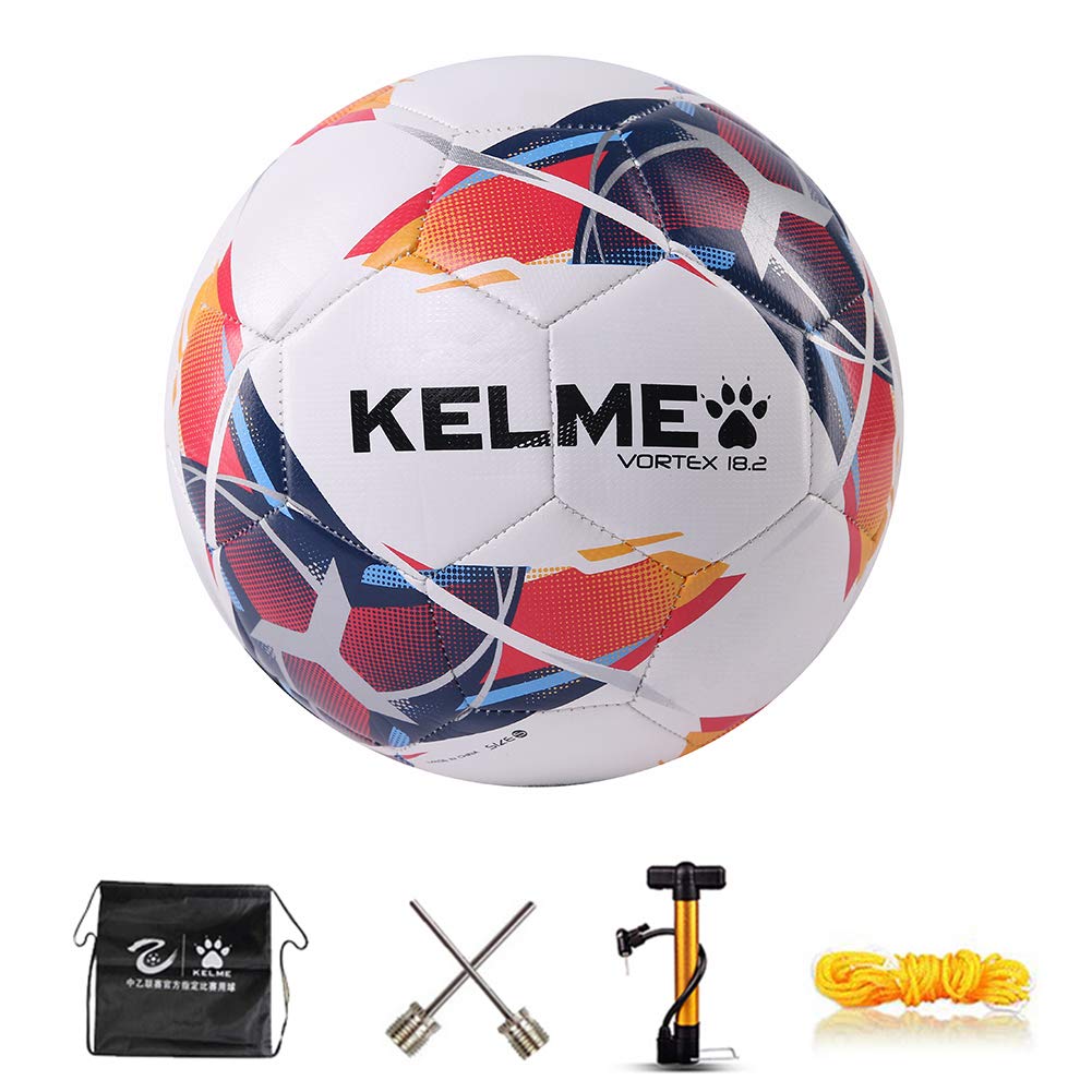 

KELME Soccer Size 4 and Adult Sports Size Ball, 5, Ball, Wear-Resistant (9886130, Navy/Red, 4)