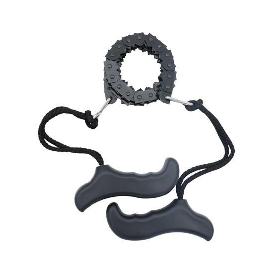 Venkovní ruční řetězová pila Přenosná kempingová obousměrná kapesní řetězová pila Ostré zuby Snadné uchopení Rukojeť pro přežití skládací řetězové pily