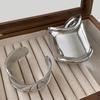 Elegant Wide-Edge Irregular Bracelet for Women - Cold Style Niche Design