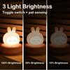 Cute Animal Rechargeable LED Night Light 3 Level Dimmable Nursery Lamp for Breastfeeding Toddler Baby Bedroom Sleeping Decor
