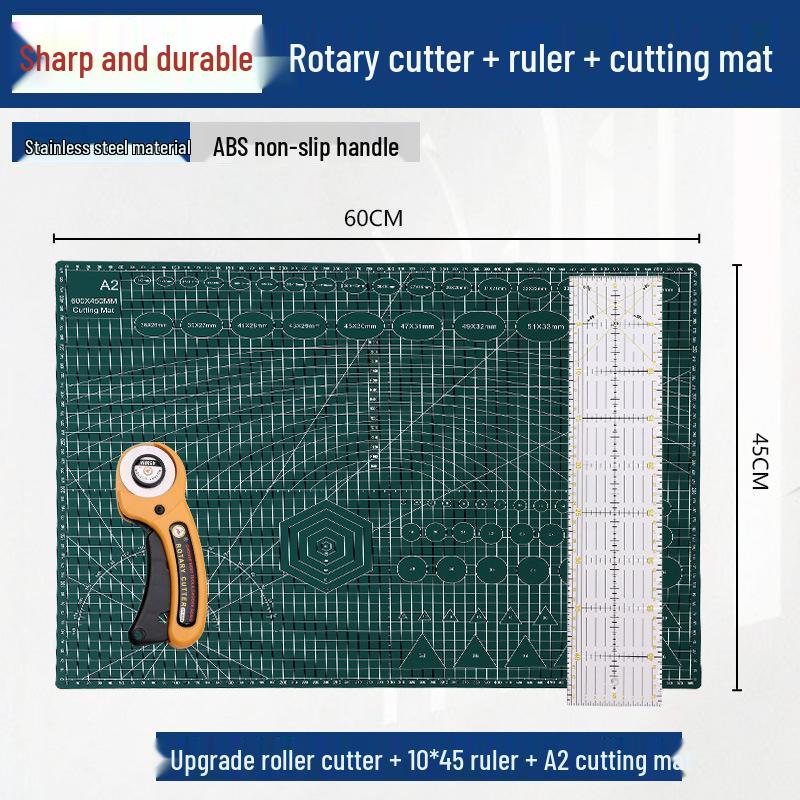 Rotary Cutter for Fabric, Paper, Leather, Silk, and Satin - Versatile Craft and Patchwork Knife