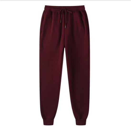 Men's Casual Jogging Athletic Training Pants Autumn Comfortable Solid Colour Skinny Drawstring Elastic Waist Sweatpants