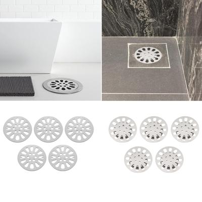 5 Stück Bodenablaufabdeckung Duschablaufabdeckung für Badezimmer Keller Toilette