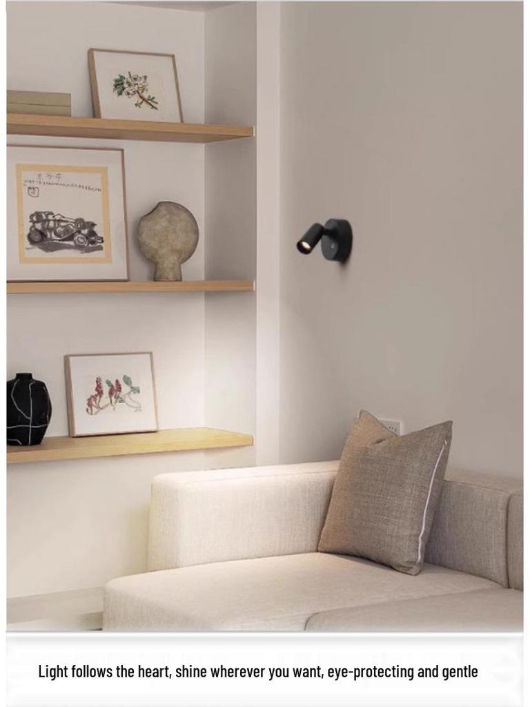 Wireless Magnetic Night Light: Portable, No-Drill Wall Lamp for Bedroom, Bedside, and Reading
