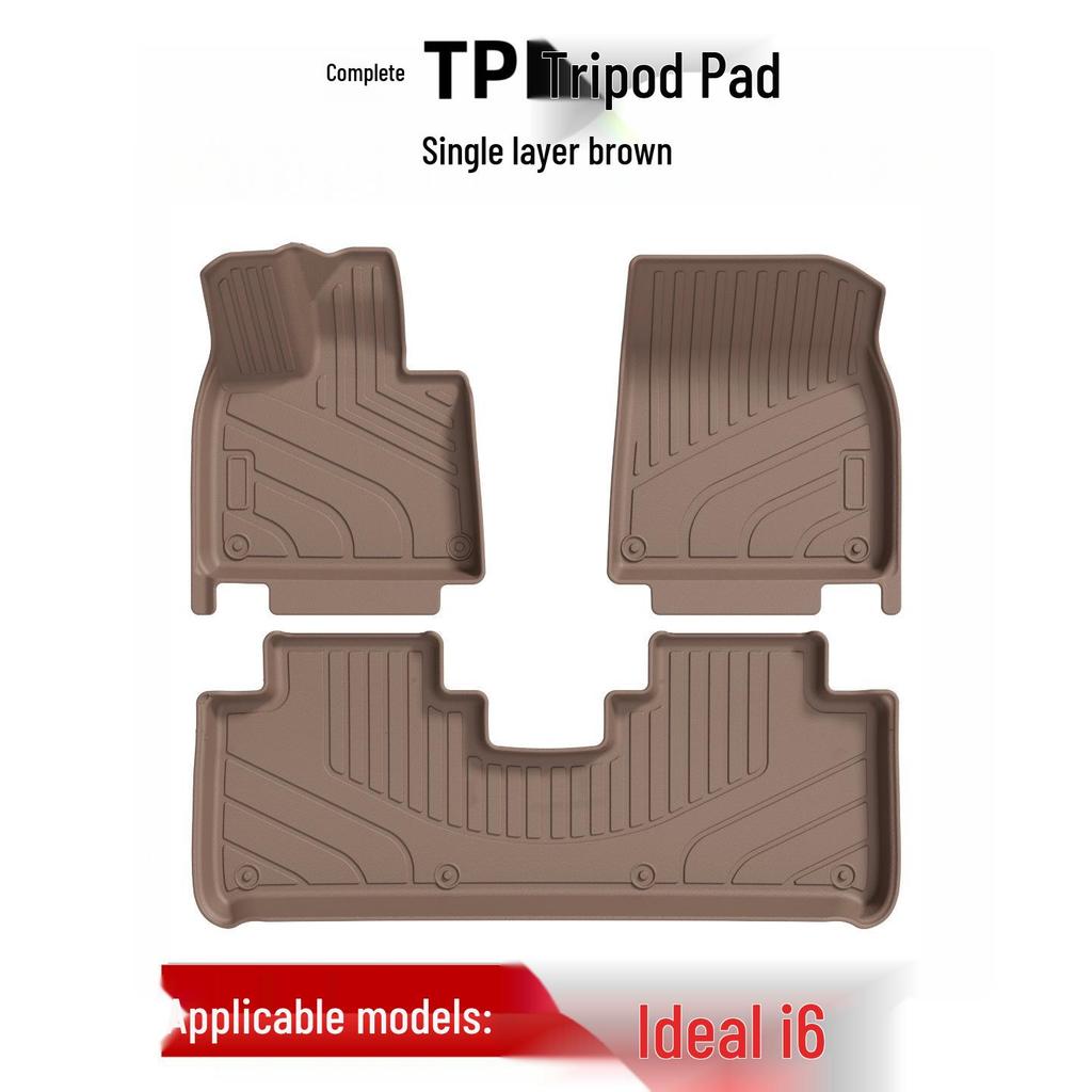 Ideal I6 Car Floor Mats & Trunk Mat - TPE Black, Fits 25 Models