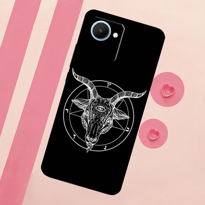 Witchcraft Occult Pentagram Case For Realme C55 C53 C35 C33 C31 C30 C21Y C25s C15 C11 GT Neo 5 3T 2T 9 10 11 Pro Plus