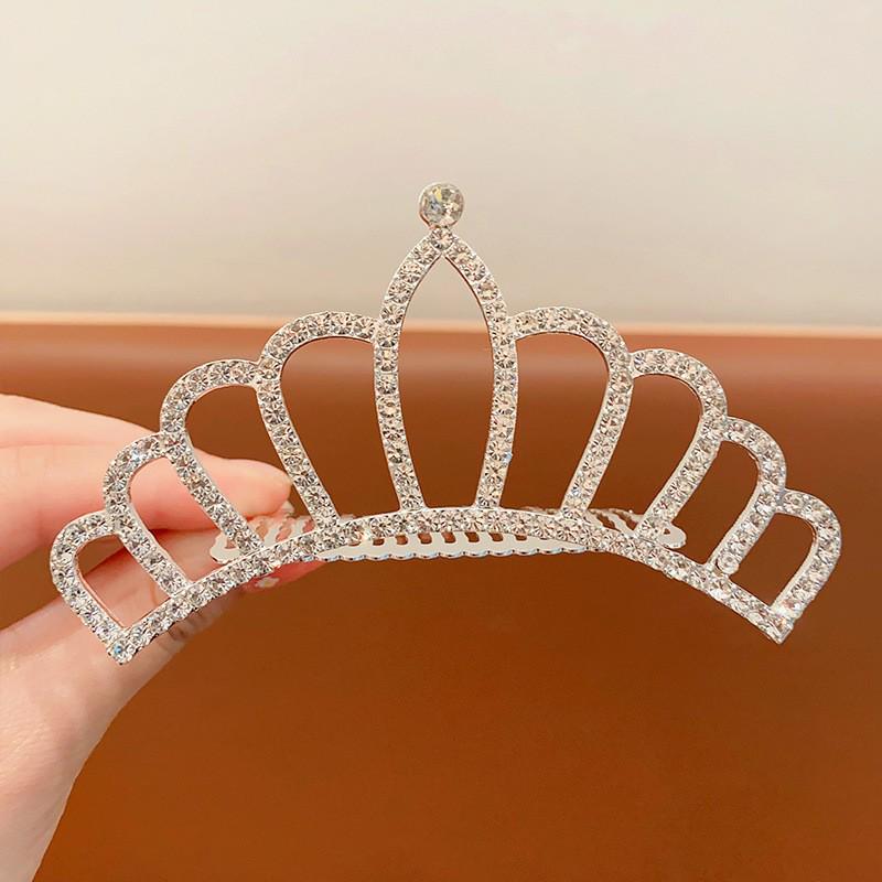 Children's Princess Crown Hair Comb - Cute Hair Accessory for Girls' Birthday or Performance