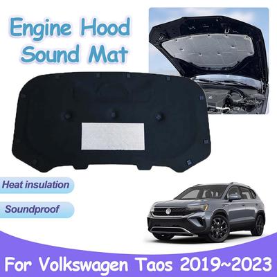 Für Volkswagen VW Taos Tharu 2019 ~ 2024 Frontmotor-Sound-Hood-Pad Schalldichte Abdeckungen Wärmedämmung Baumwolle Innenzubehör
