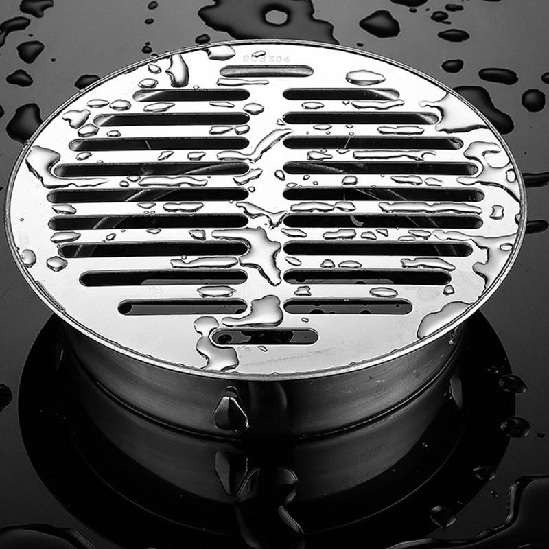 Stainless steel floor drain, 7.5/11/16 cm diameter circular floor drain, suitable for bathroom bathroom kitchen balcony floor