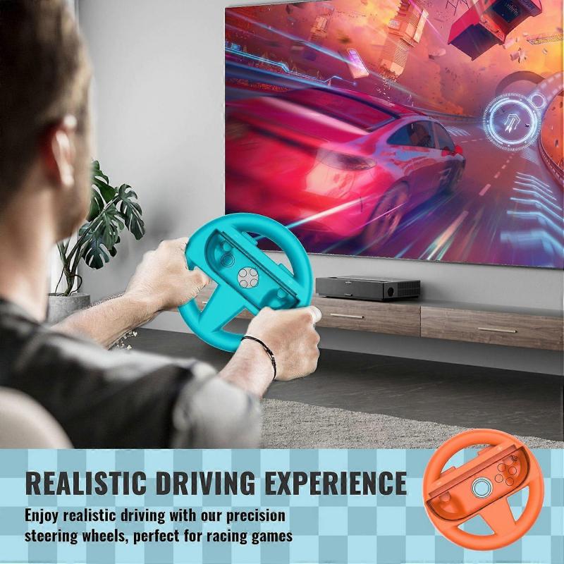 JYS-NS2275 2Pcs For Nintendo Switch 2 Large and Small Parent Child Racing Steering Wheel Controllers