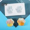 Eco-Friendly Casting Mold 2 Cavity Useful Cat Claw Shape Silicone Mold
