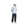 Adidas Originals Waffle Knit Striped Shoulder Polo Shirt Men Tops Pink Blue Yellow KC0690