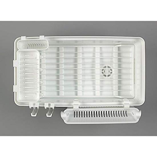 Dish Drainer for 2 Hooks White Knives, Included,