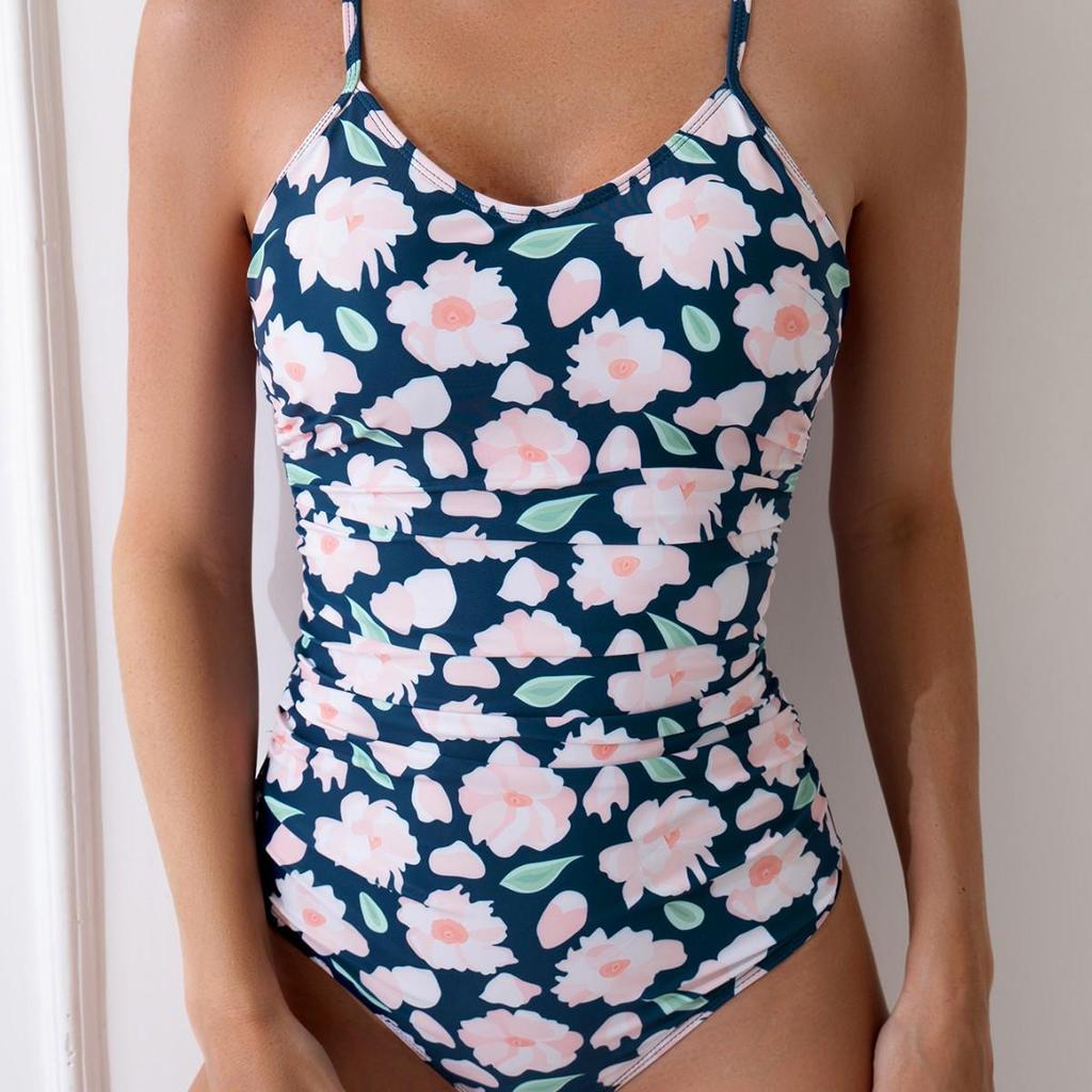 Floral One-Piece Slimming Fashion Women's Bikini Swimsuit
