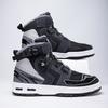 Autumn/Winter UNISEX Plus Velvet Motorcycle Boots Large Size Rotating Buttons Deoxy Leather Anti -sliding Collision Ride Boots Sneaker for Men