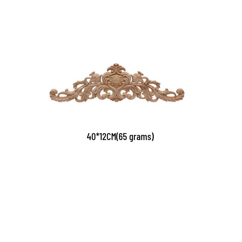 European Solid Wood Carved Floral Applique for Furniture and Doors