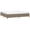 Vidaxl Bed Frame Without Mattress, Taupe, 200X200 Cm, Upholstered