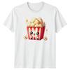 Happy Kawaii Popcorn Movie Snack TShirt Kawaii Food Cinema Birthday Gift