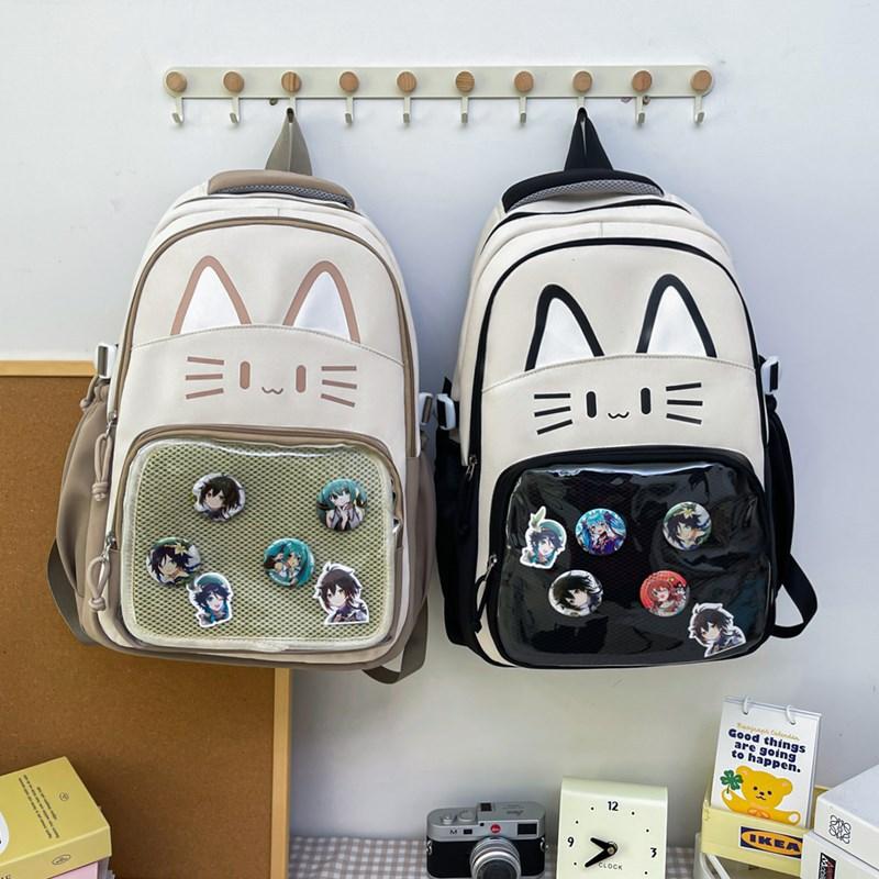 Student schoolbag High value junior high school girls backpack New large capacity backpack Student spine bag