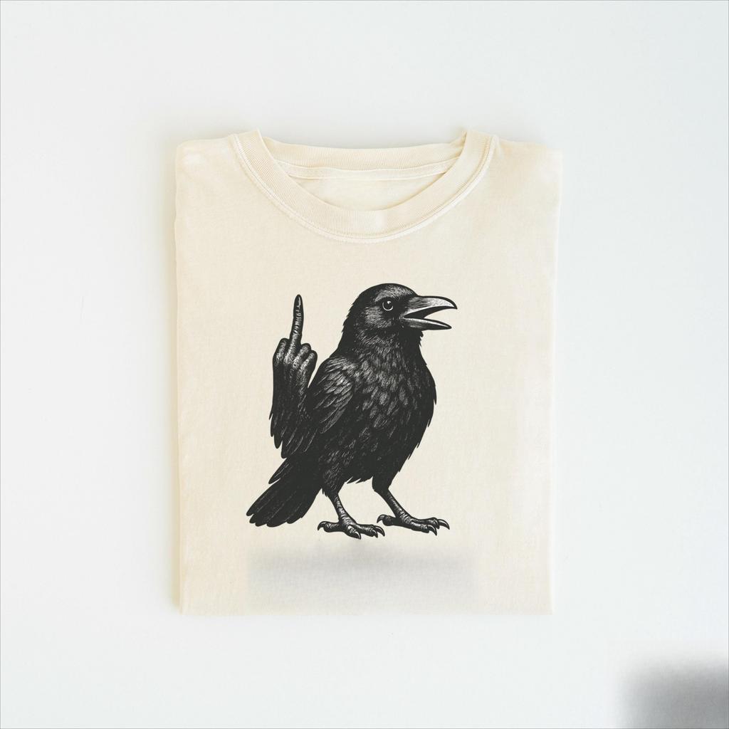 Funny Crow Shirt T-Shirt, Black Crow Sweatshirt, Raven Lover Gift, Funny Raven Sweater, Gothic Crow Tee, Comfort Colors T-Shirt