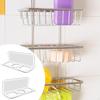 2Pcs Hair Brush Holder Wall Hanging Space Saving Multipurpose Storage Stand Comb for