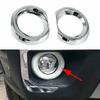 For Subaru Outback Chrome Front Chrome Fog Lamp Light Ring Cover Trim -