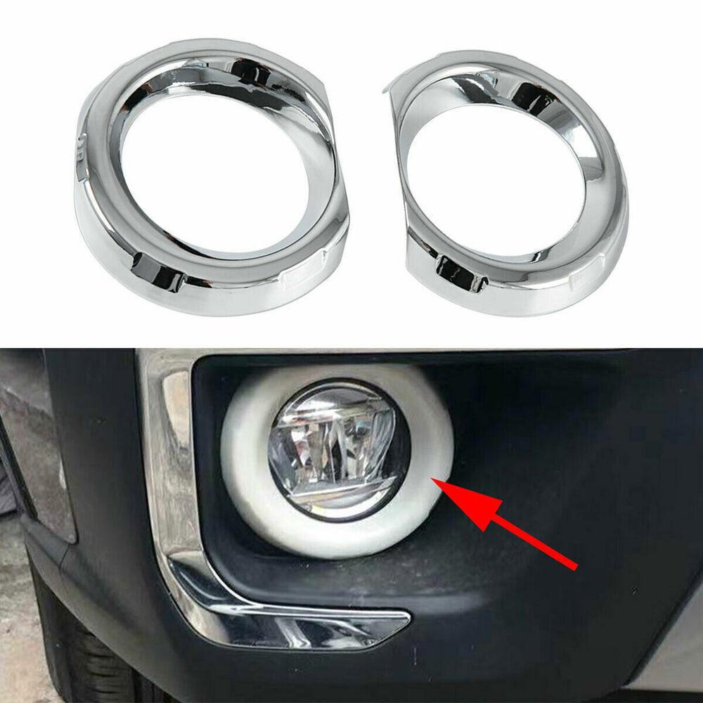 For Subaru Outback Chrome Front Chrome Fog Lamp Light Ring Cover Trim -