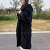 Fur Jacket Women's New Real Rabbit Fur Anti-season Long Medium and Long Fur Integrated Winter Coat