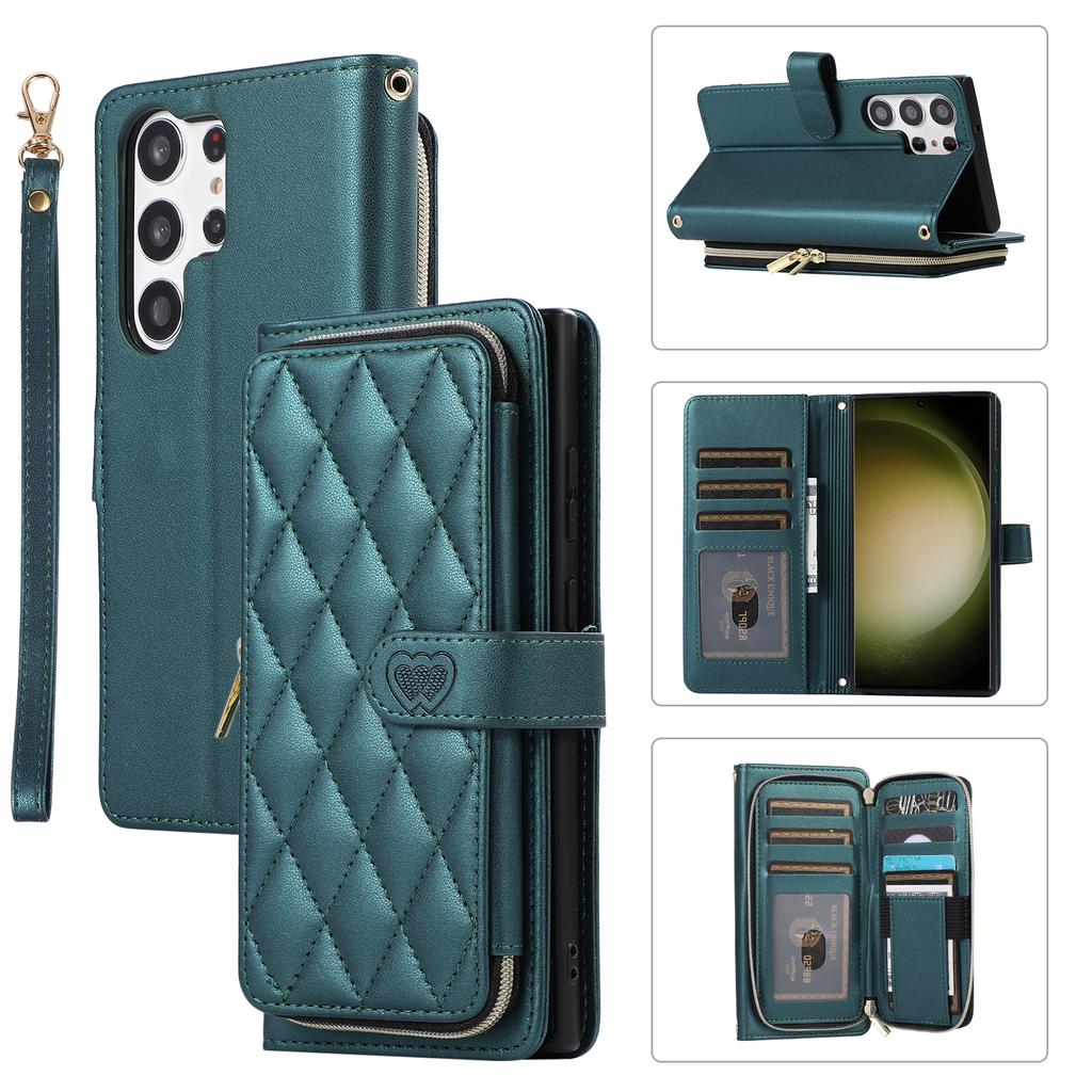 Crossbody Long Lanyard Cards Solt Leather Case For Samsung S26 Ultra S25 Plus S24 S23 S22 A16 A26 A36 A56 A06 A17 A07 Bag Cover