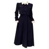 [Original Practice] Early Autumn Black Dress Children Xiaoxiang Hepburn Style Waist and Thin Dress with a Whole