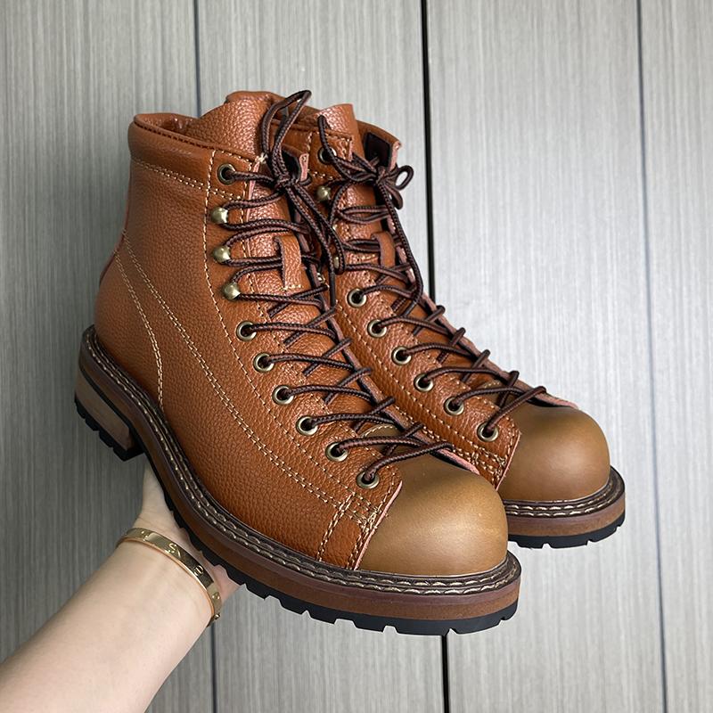 

Модные мужские ботинки с высоким голенищем, в стиле ретро, американском стиле, для вечеринок и повседневной работы, высокого качества, увеличивающие рост. Новые размеры 38-44 44 коричневый