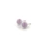 zakkaism Mini-Ohrstecker mit Zuckerwatte-Motiv, handgefertigter Schmuck aus 925er Sterlingsilber als Geschenk für Damen