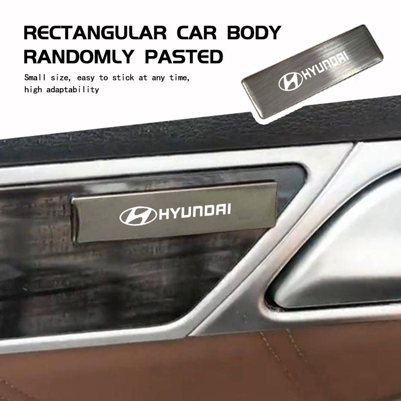 Car Styling Logo Sticker Metal Badge Emblem Decorative Decal For Hyundai Tucson NX4 IX35 H7 2022 2021 2020 2019 2018 2009 bw1