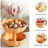 Fresh-keeping Candy Snack Tray Dustproof Divided Serving Tray with Lid Serving Container  Daily Use