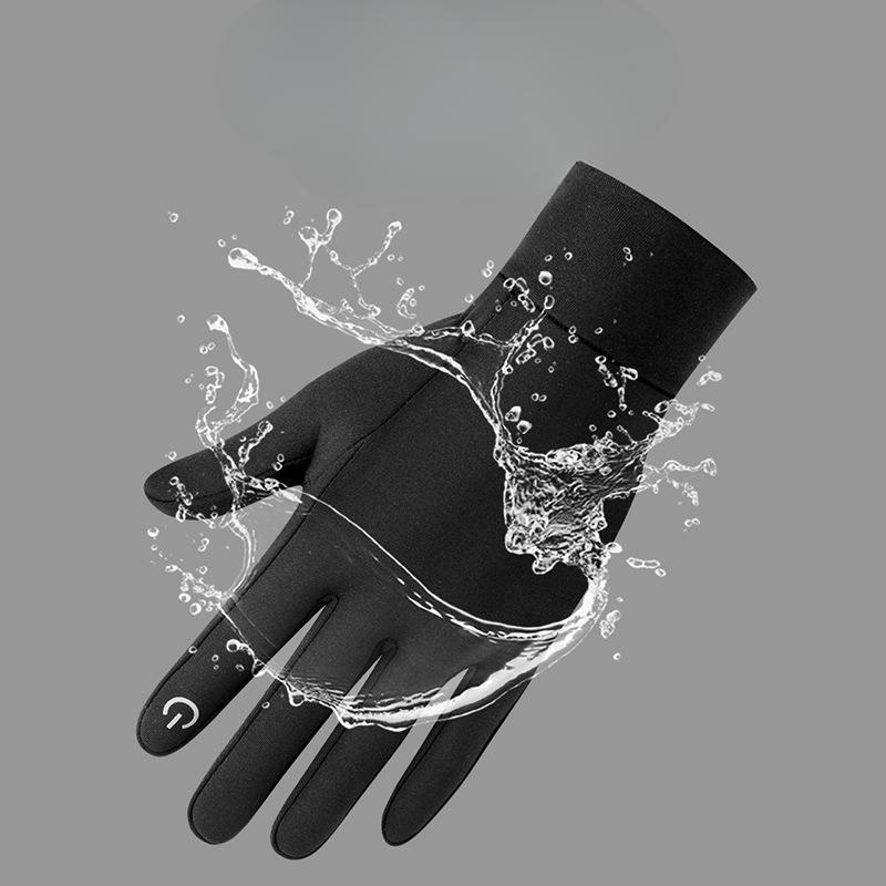 Fleece Outdoor Heating Electric Bike Cycling Touch Screen Hiking Mountaineering Anti Slip Gloves In Autumn and Winter