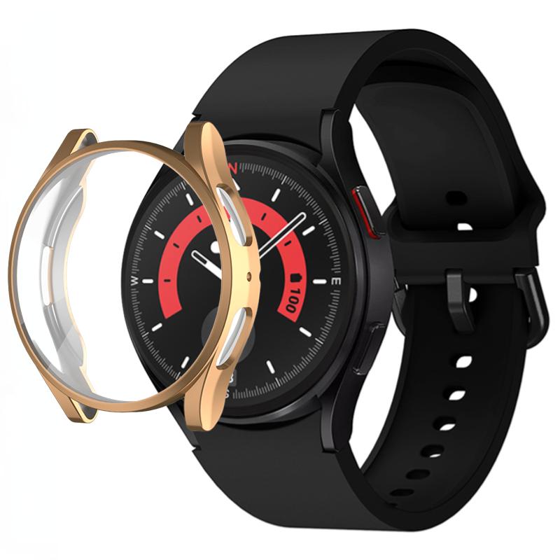 Silicone Strap+TPU Case for Samsung Galaxy Watch 5 44mm 40mm/4 44mm 40mm Sport Wristband for Samsung Watch 5/4 Protective Shell