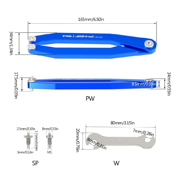 Aluminum-Alloy Bike Cranks Arms Cap Pin Wrench Repair Maintenance Tools