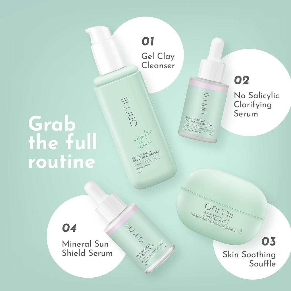 Orimii No Salicylic Face Serum For Acne Prone Skin With Chamomile & Ceramides 30ml