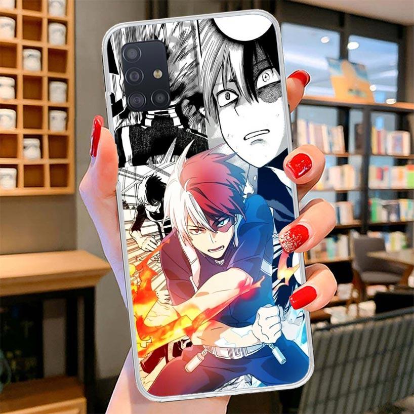 My Hero Deku Cover Phone Case For Samsung Galaxy A12 A22 A32 A52 A72 A02S Phone Case Note 20 Ultra 10 S10 Plus A51 A71 A50S A20S