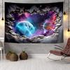 Cosmic Yin Yang Clock Tapestry Room Decoration Wall Hanging for Living Room Bedroom, dormitory, Birthday and Christmas gifts