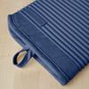 Ribbed Soft Silicone Oven Mitt Set, Blue Willow 2 Count , 7.5"x13"