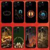 The Lord of the R-Rings Map Phone Case For iPhone 16,15,14,13,12,11,Pro,XS,Max,XR,Plus,E,Mini Black Shockproof Cover